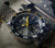 Vostok Europe Herrenuhr, Zifferblatt-Detail mit gelben Zeigern und Tauchskala