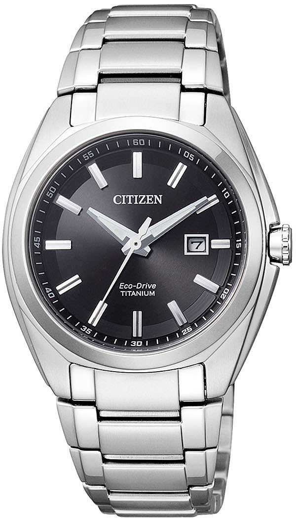 Citizen EW2210-53E Damen Uhr • Eco-Drive Solar • Super Titanium