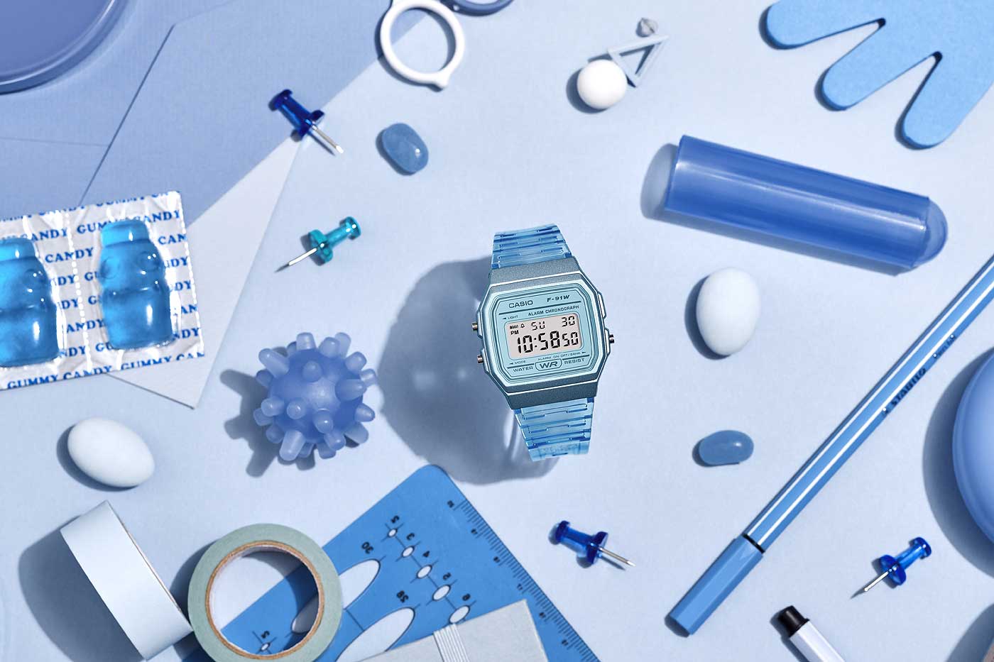 Casio Vintage F-91WS-2EF Uhr • Kultiges Retro-Design • Tagesalarm & Stoppfunktion