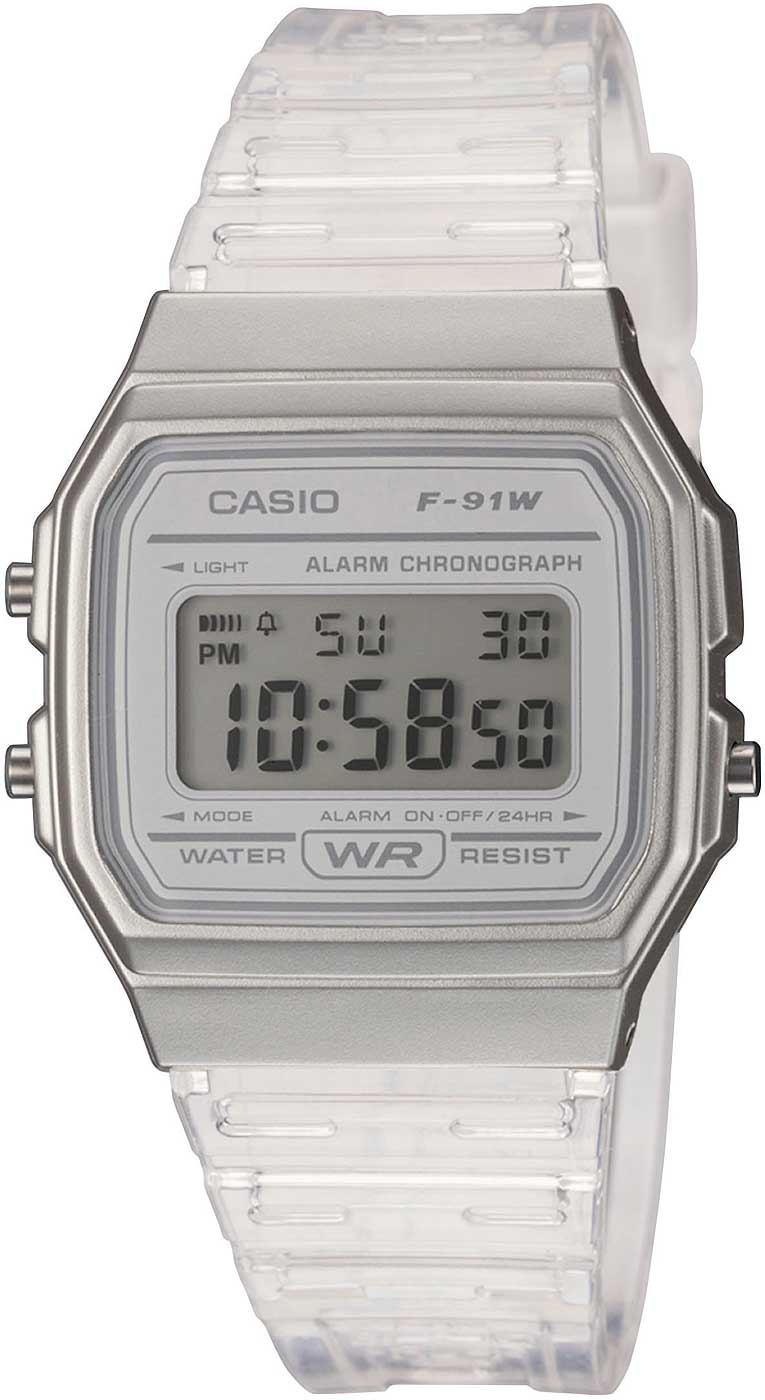Casio Vintage F-91WS-7EF Damenuhr • Kultiges Retro-Design • Nützliche Alltagsfunktionen