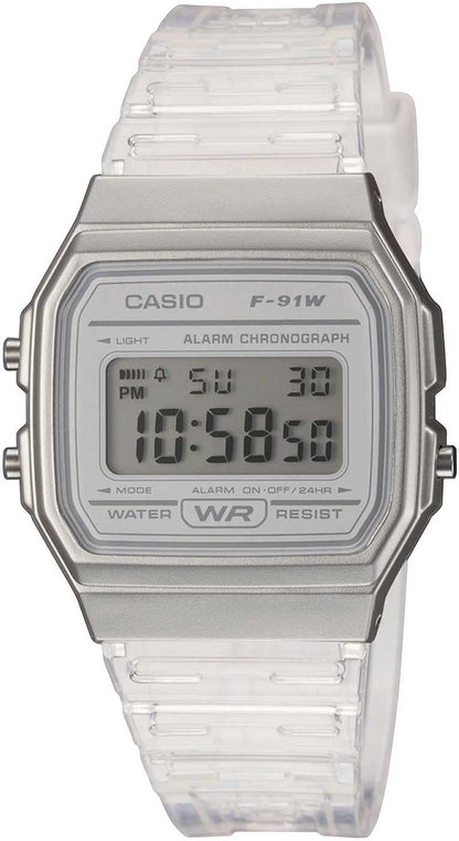 Casio Vintage F-91WS-7EF Damenuhr • Kultiges Retro-Design • Nützliche Alltagsfunktionen