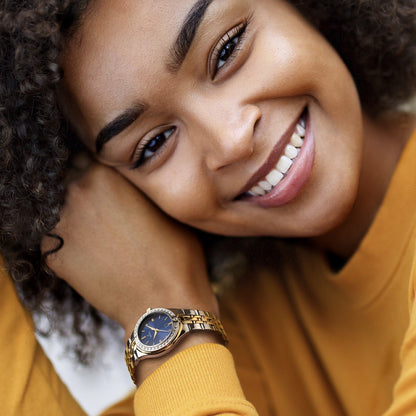 Festina Mademoiselle F16868/3 Damenuhr • Blaues Zifferblatt • Edelstahl