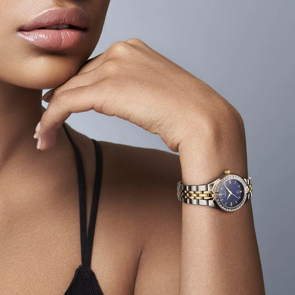 Festina Mademoiselle F16868/3 Damenuhr • Blaues Zifferblatt • Edelstahl