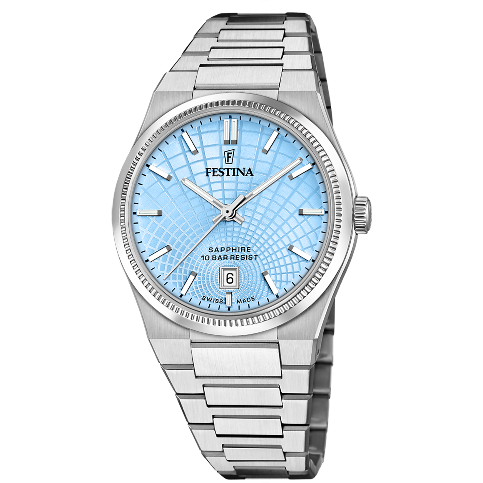 Festina Rivé F20051/3 Herren Armbanduhr Blau • Saphirglas • Automatikwerk Swiss Made