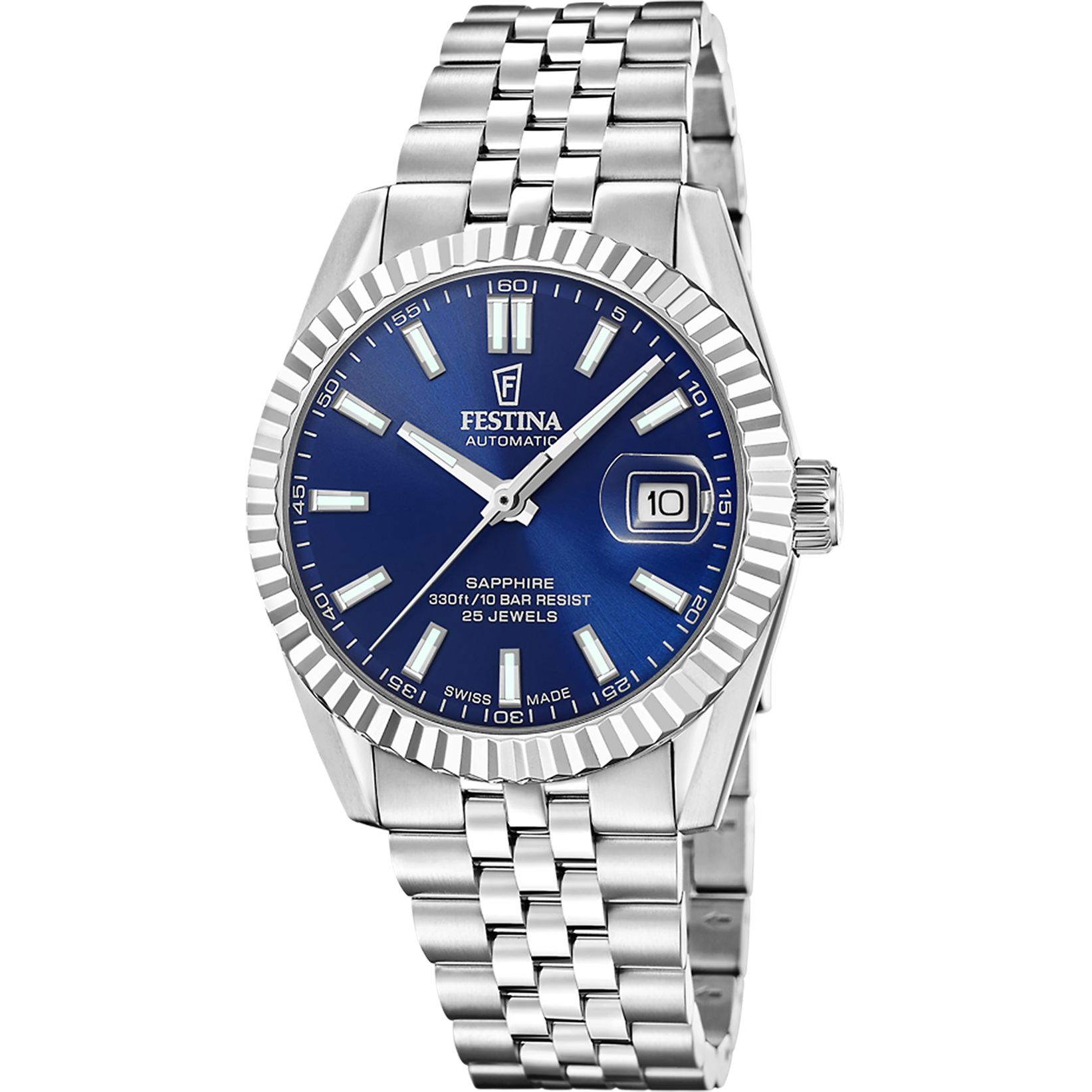 Festina Swiss Made F20090/2 Herrenuhr • Saphirglas • Automatikwerk