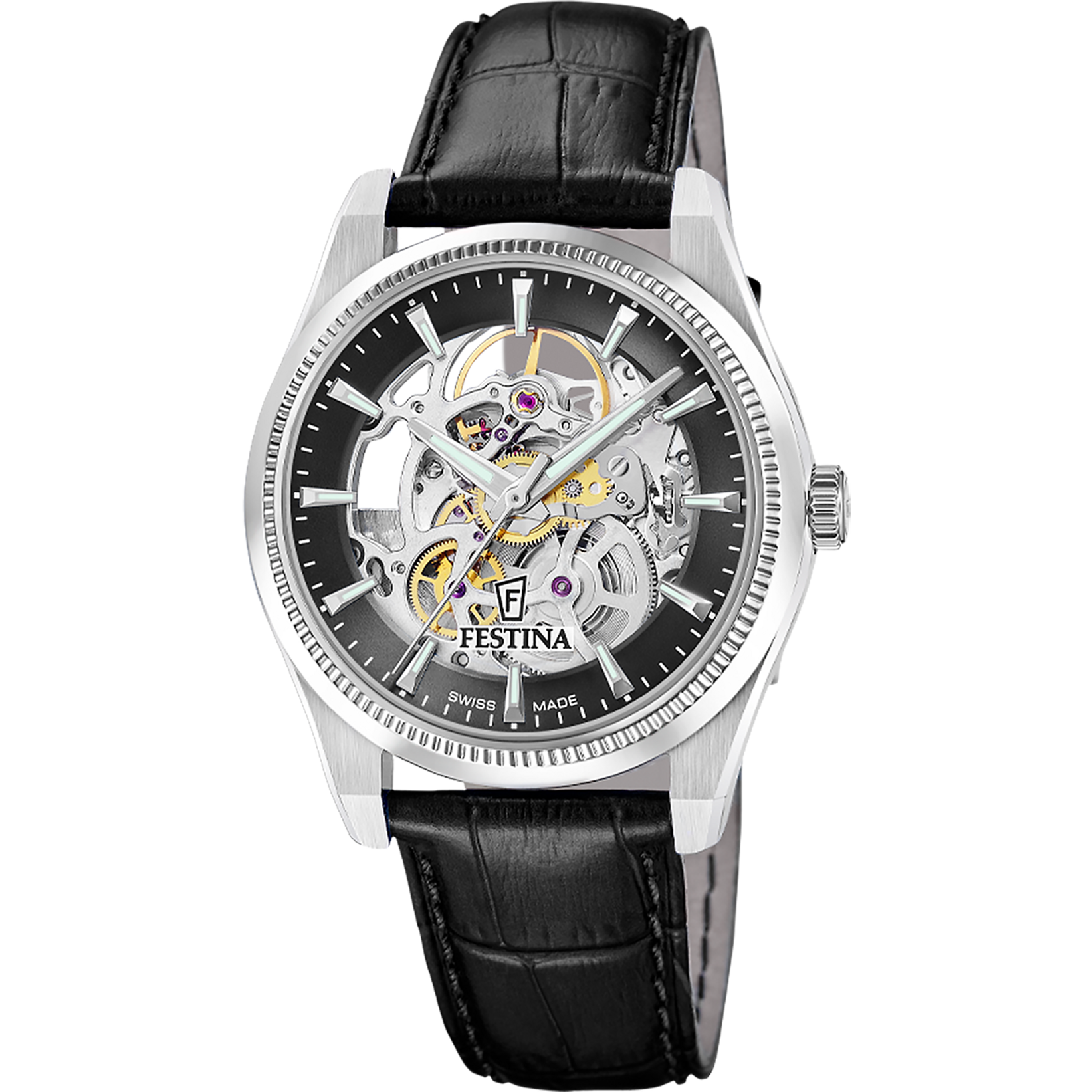 Festina Swiss Made Automatic F20095/3 Herrenuhr • Saphirglas • Soprod P024 Automatikwerk