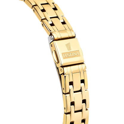Festina Mademoiselle F20601/2 Damenuhr • Edelstahl Gold • 5 Bar Wasserdicht