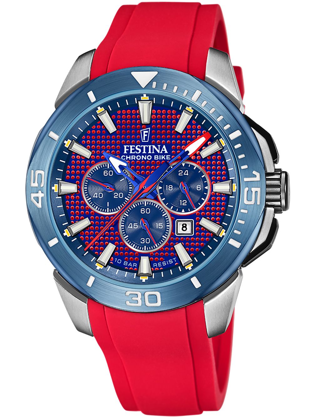 Festina Chrono Bike F20642/2 Herrenuhr Schwarz • Chronograph • Mineralglas