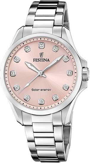 Festina Solar Energy F20654/2 Damenuhr • Solar-Antrieb • Rosé