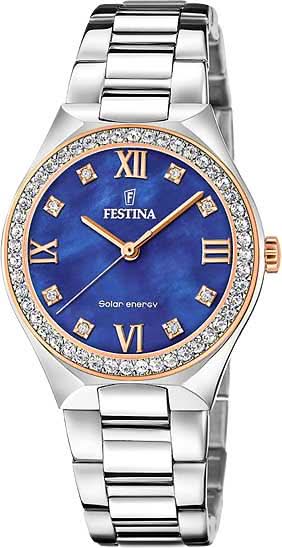 Festina Solar Energy F20658/2 Damenuhr • Solar-Antrieb • Edelstahl