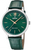 Festina herrklocka med grönt läderarmband och grön urtavla, romerska siffror