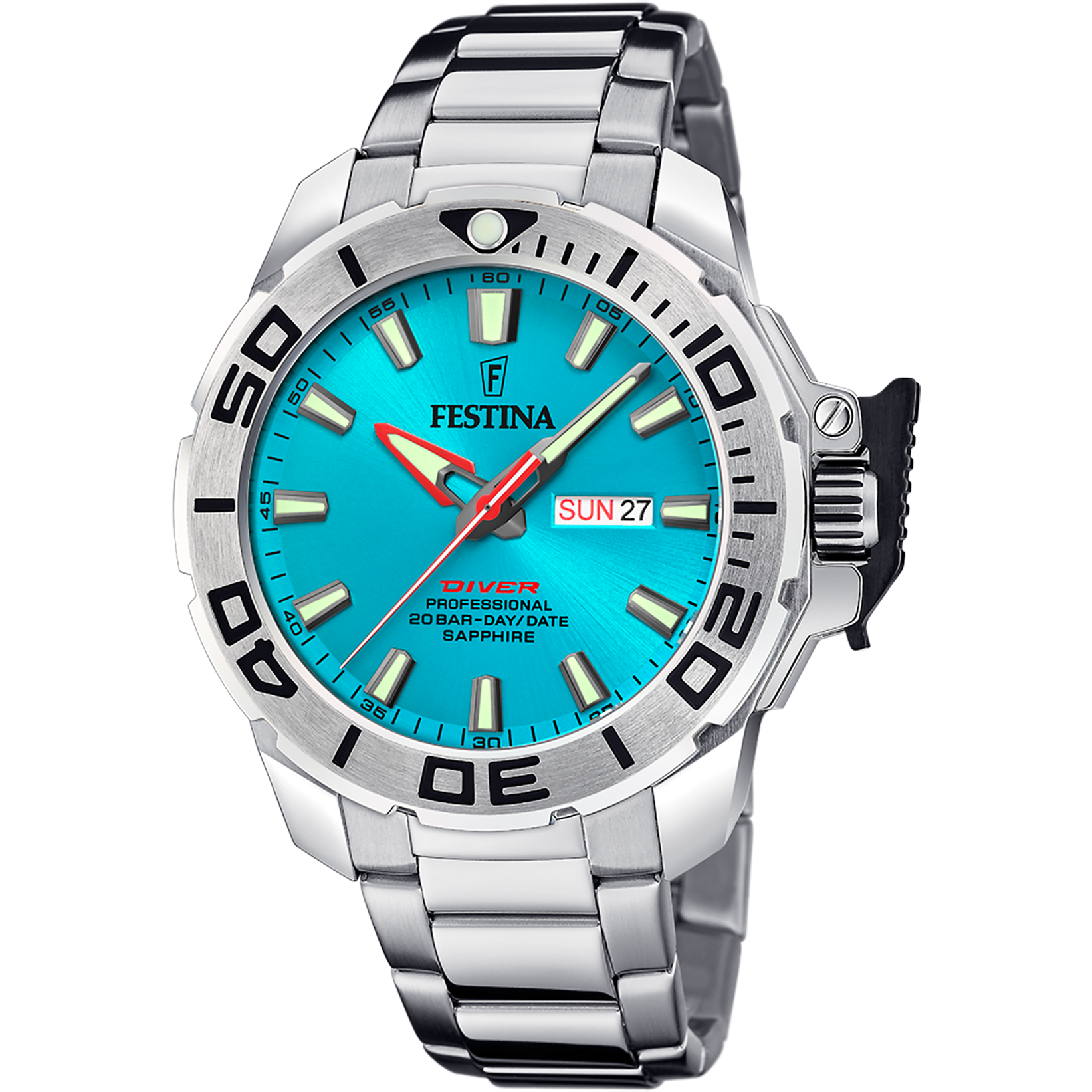 Festina F20665/6 Herrenuhr Diver Saphire • Saphirglas • 20 ATM Wasserdicht