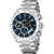 Festina Herrenchronograph Modell: 20668_6 mit schwarzem Zifferblatt mit Strichindex und blauen Akzenten