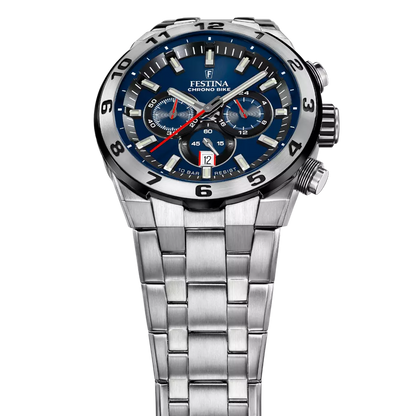 Herrenuhr Chronograph mit leuchtenden Zeigern und Indizes - Festina Modell: 20670_1