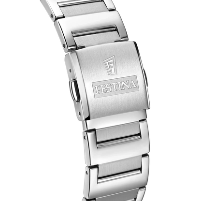 Festina On the Square F20677/5 Herrenuhr • Markantes Quadrat-Design • Grünes Zifferblatt