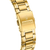 Herrenuhr: goldfarbenes Edelstahlarmband mit Festina-Schriftzug und Schließe