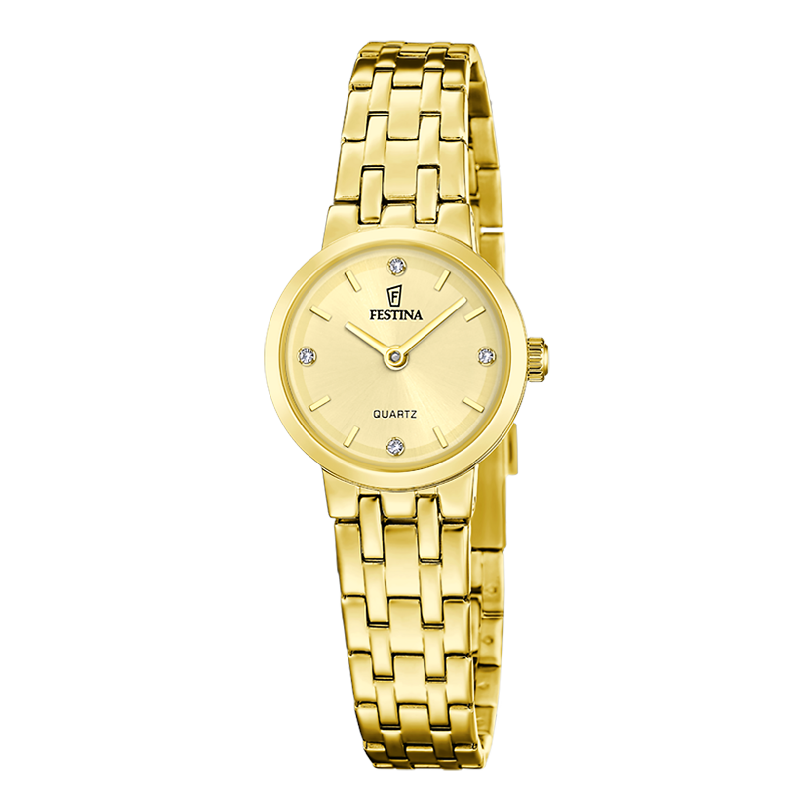 Festina Mademoiselle F20748/2 Damenuhr Gold • Quarzwerk • 5 ATM