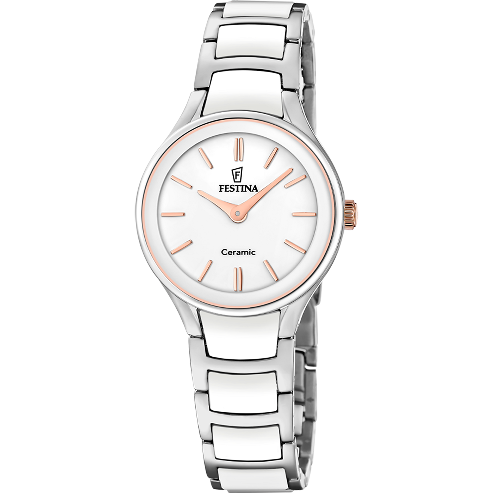 Festina F20752/1 Damenuhr Keramik Weiß • Quarzwerk • 5 ATM