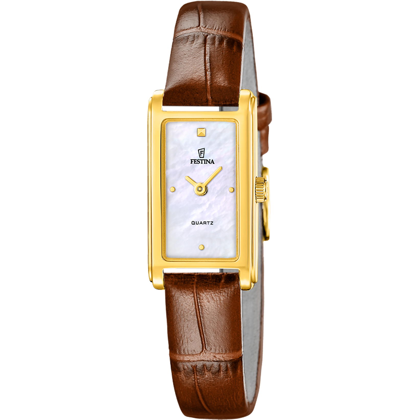Festina Mademoiselle F20770/2 Damenuhr • Lederarmband • Mineralglas