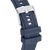 Herrenarmbanduhr Schließe mit Metallbügel und dunkelblauem Silikonband, CONNECTED