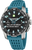 Festina Hybrid-Titanuhr für Herren mit blauem Silikonband und schwarzem Zifferblatt