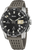 Festina Connected Herrenuhr mit schwarzem Zifferblatt, silbernen Zeigern und grauem Kautschukarmband