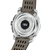 Festina Connected Herrenuhr Rückseite: silbernes Gehäuse mit farbigem Emblem und grauem Armband