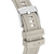 Armbandverschluss einer Connected-Herrenuhr in Grau, silberne Ösen