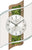 Wanduhr modern Holzgehäuse mit Mooseinlage - AMS Modell: 5517