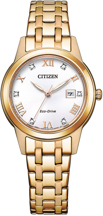 Citizen Elegance FE1243-83A Uhr • Eco-Drive Solar • Roségold