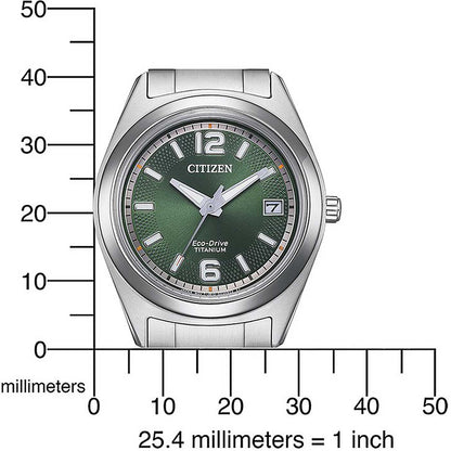 Citizen Elegance FE6151-82X Uhr • Eco-Drive Solarantrieb • Edles grünes Zifferblatt