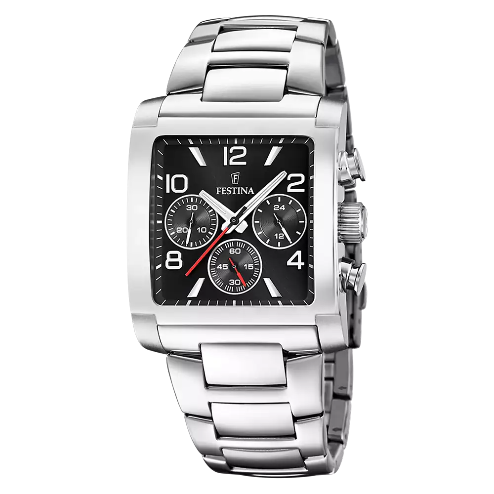 Festina Timeless Chronograph F20652/3 Herr • Mineralglas • Rostfritt stålboett