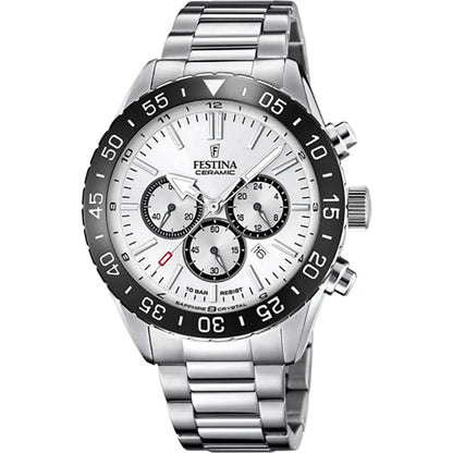 Festina Ceramic F20575/3 Herrenuhr • Keramik-Lünette • Saphirglas
