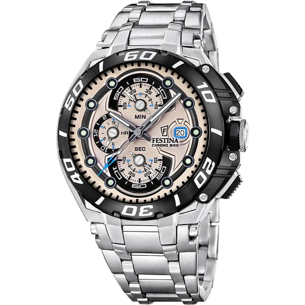 Festina Chrono Bike F20754/2 Men's Watch • 20 Bar Water Resistant • Chronograph