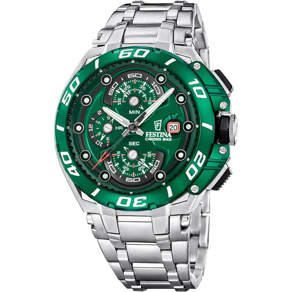 Festina Chrono Bike F20754/5 Men's Watch • Water resistant up to 20 bar • Quartz Chronograph