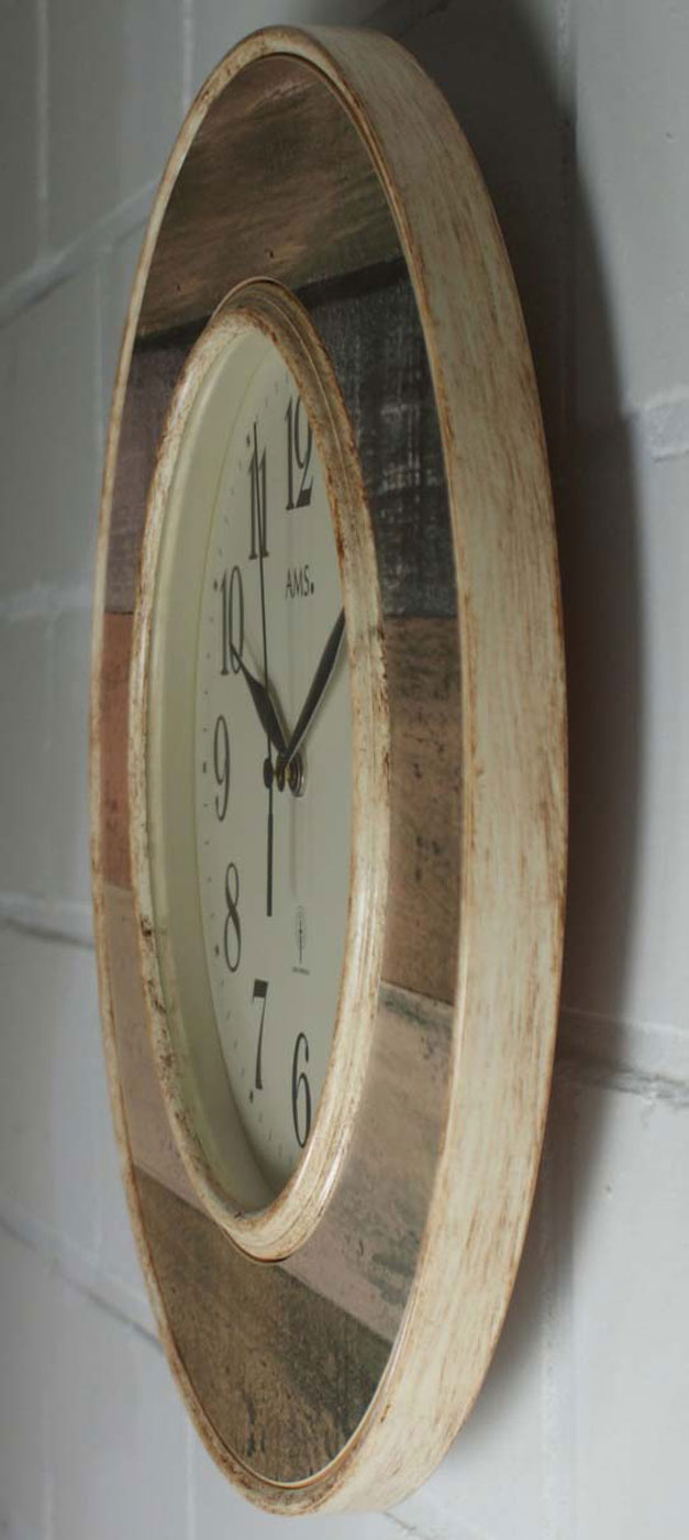 Wanduhr klassisch Gehäusedurchmesser 35 cm - AMS Modell: 5975