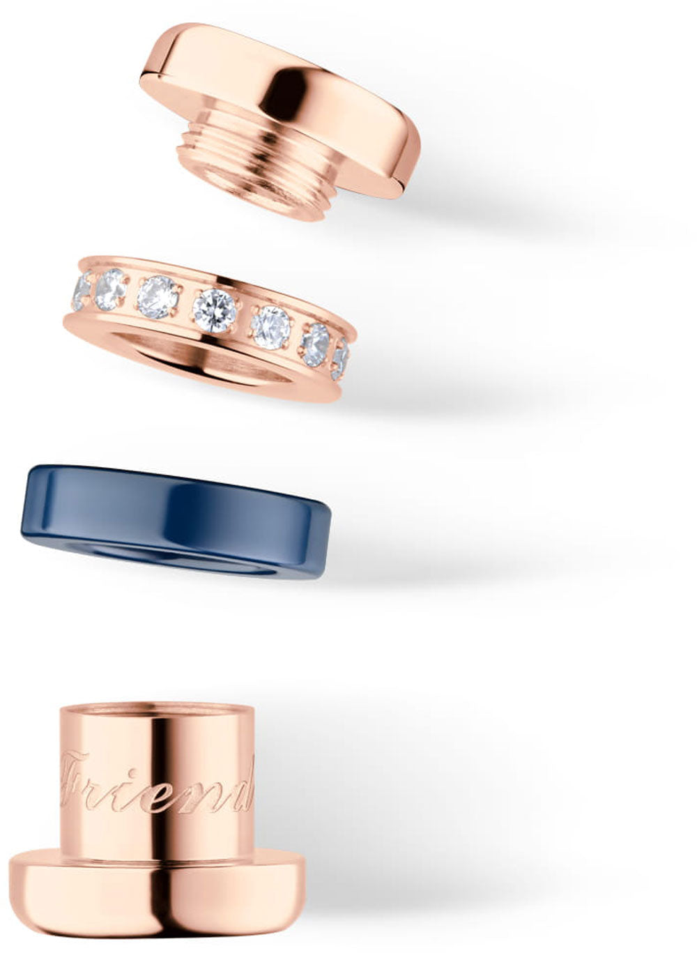 Charm aus Edelstahl - Bering Jewelry Modell: Friends4Ever-3