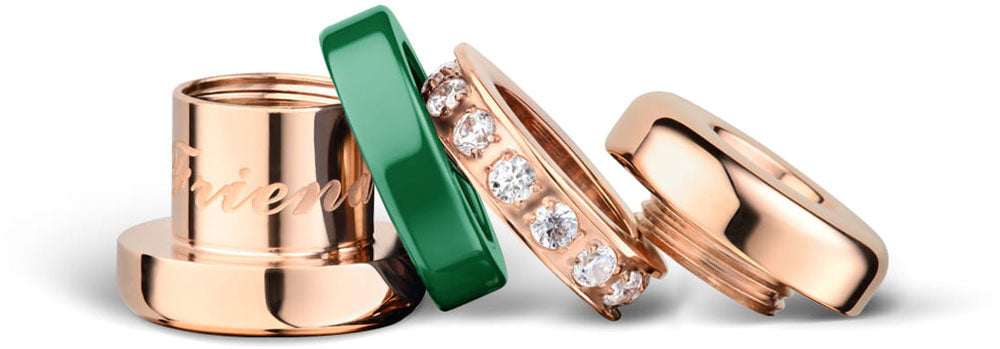 - Charm aus Edelstahl - Bering Jewelry Modell: Friends4Life