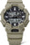 Casio G-Shock Herrenuhr in beigem Farbton, frontal mit Digitaldisplay und Drückern am Gehäuse