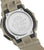 Casio G-Shock Herrenuhr Rückseite mit Gehäuseprägung und beigem Band