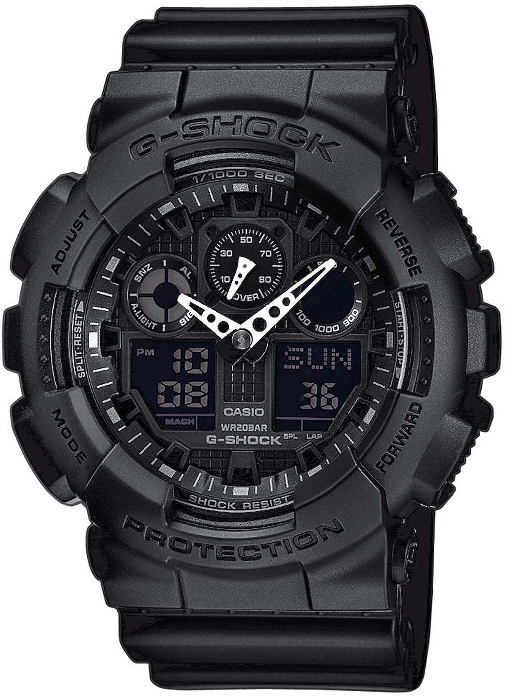 Casio G-Shock GA-100-1A1ER Uhr • 20 Bar Wasserdicht • Stoßfest