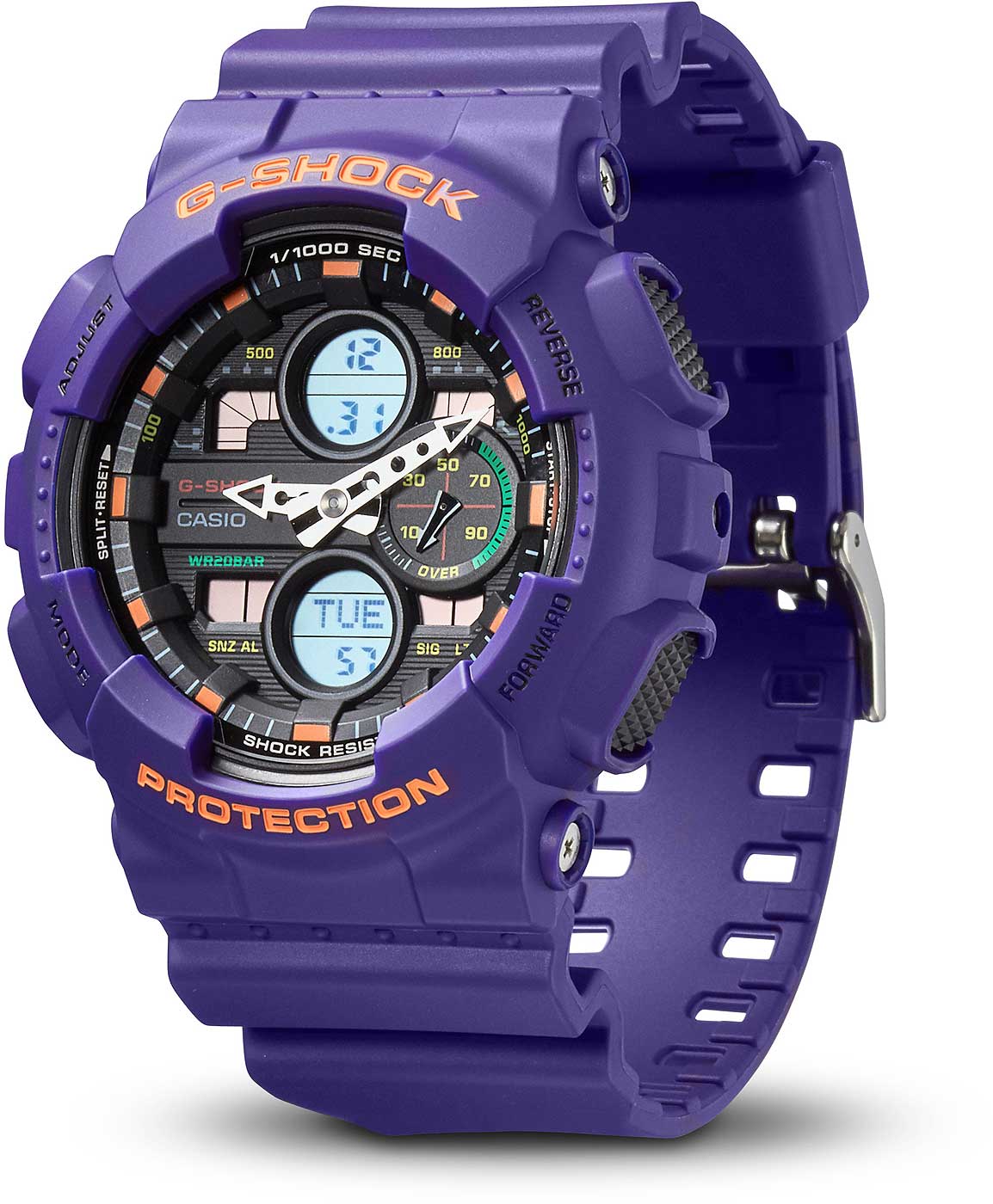 Casio G-Shock GA-140-6AER Uhr • 20 Bar Wasserdicht • Retro-Design