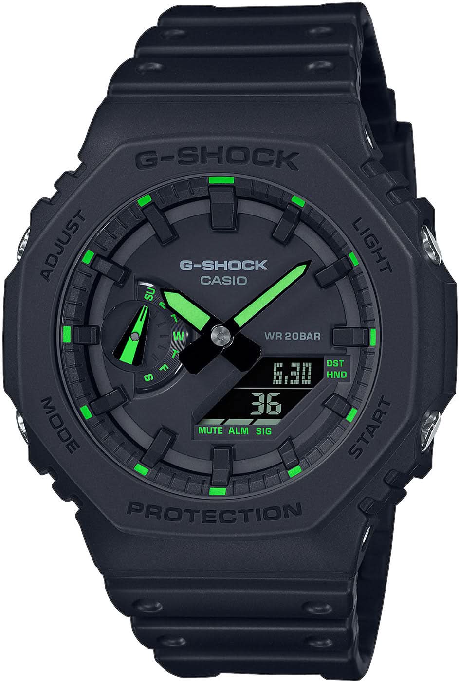Casio G-Shock GA-2100-1A3ER Herrenuhr • Extreme Stoßfestigkeit • Weltzeitfunktion