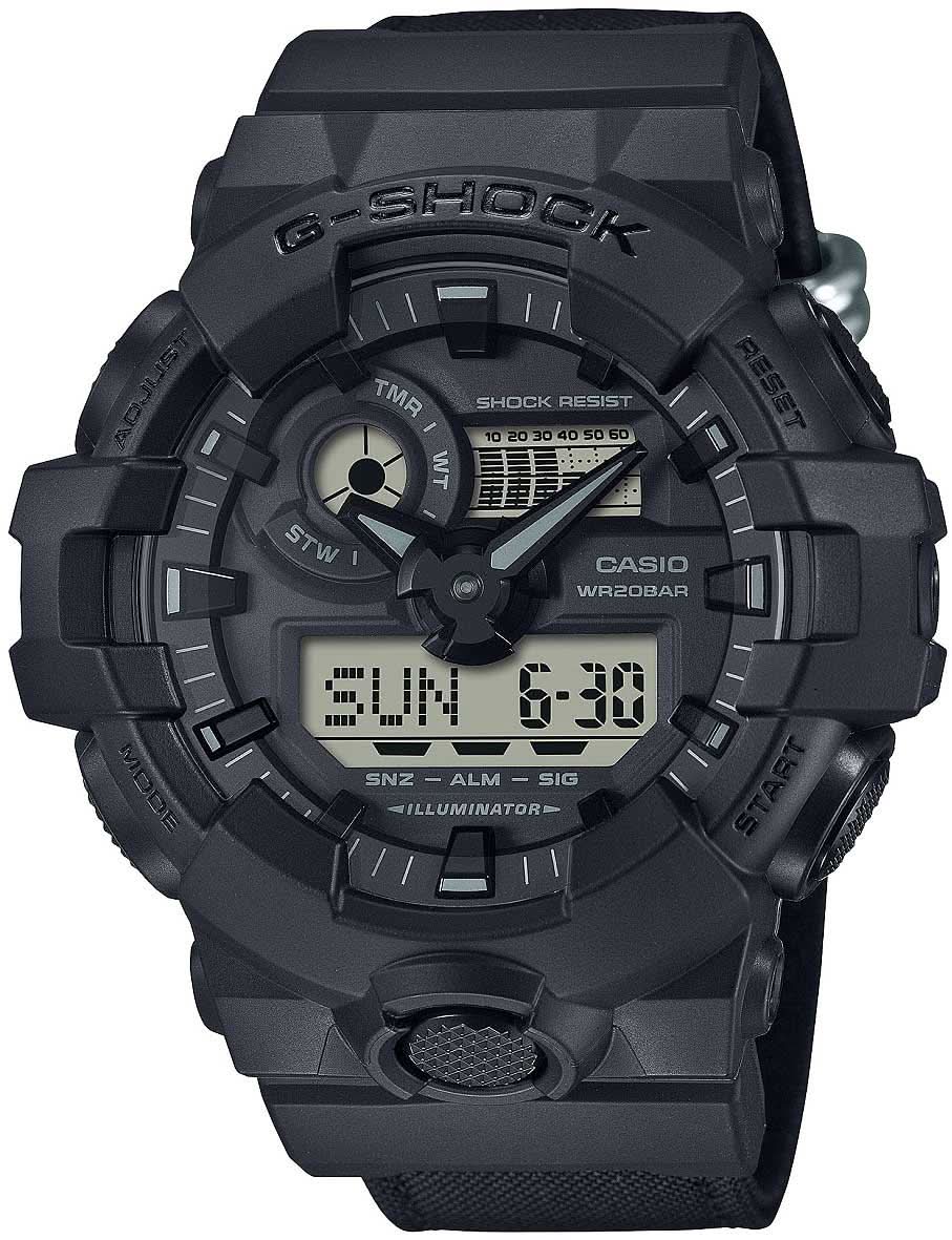 Casio G-Shock GA-700BCE-1AER Herrenuhr • Stoßfest • Cordura