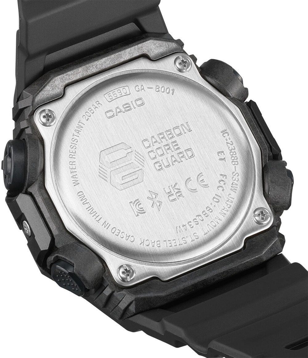 Casio G-SHOCK GA-B001-1A Uhr • Bluetooth • 20 Bar Wasserdicht • Carbon Core Guard