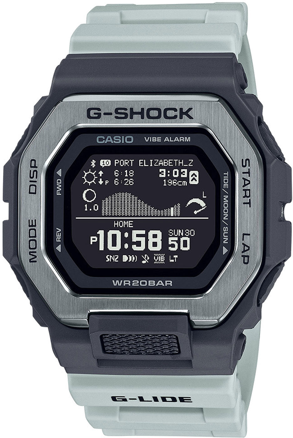 Casio G-SHOCK G-LIDE GBX-100 GBX-100TT-8ER Uhr • Smartphone-Linked • 20 Bar Wasserdichtigkeit