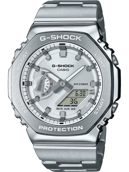 Casio G-Shock GM-2110D-7AER Uhr • Edelstahl • Stoßfest