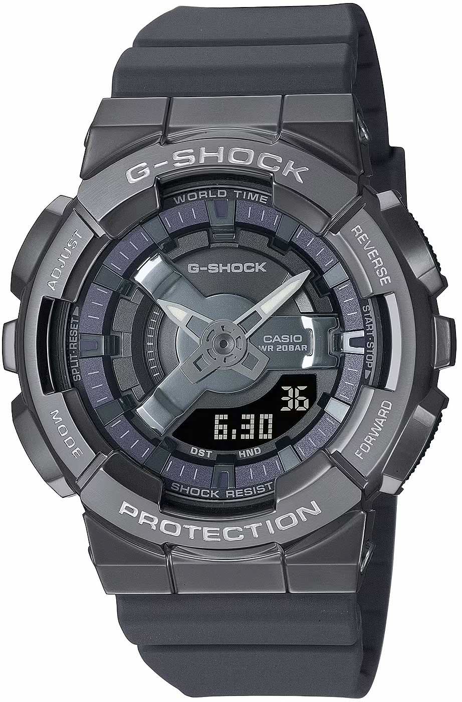 Casio G-Shock GM-S110B-8AER Uhr • Extreme Stoßfestigkeit • Kompaktes Metalldesign