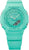Casio G-Shock Damenuhr mit türkisfarbenem Kunststoffarmband und rundem Display