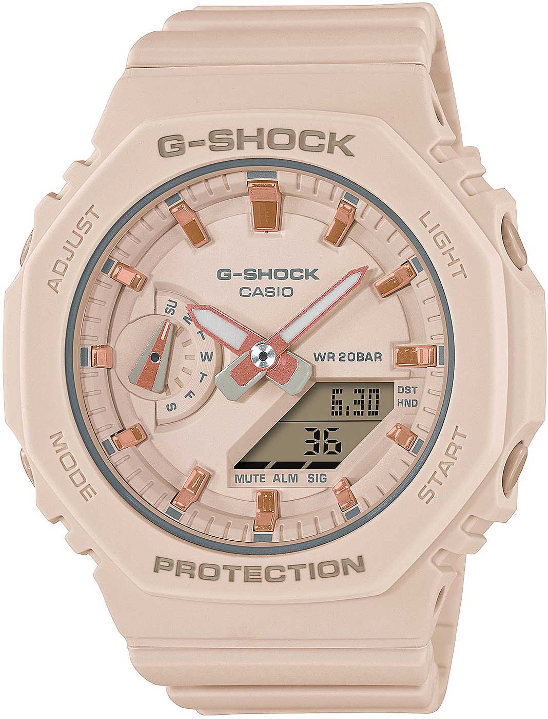 Casio G-Shock GMA-S2100-4A Damen Uhr • Robust • Weltzeit